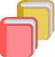 Icono de dos libros juntos