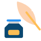 Icono de una pluma de tinta